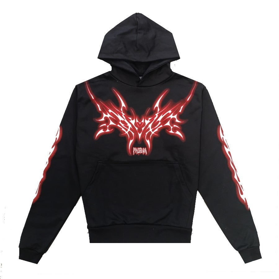 Phobia Archive Tribal Logo Hoodie Uomo