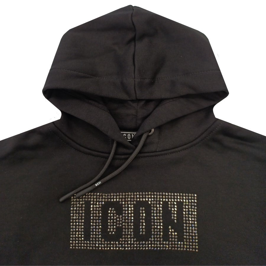 Icon Logo Glitter Crop Hoodie Junior