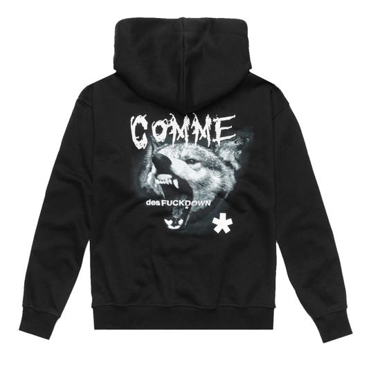 Comme Des Fuckdown Retro Logo Hoodie Uomo
