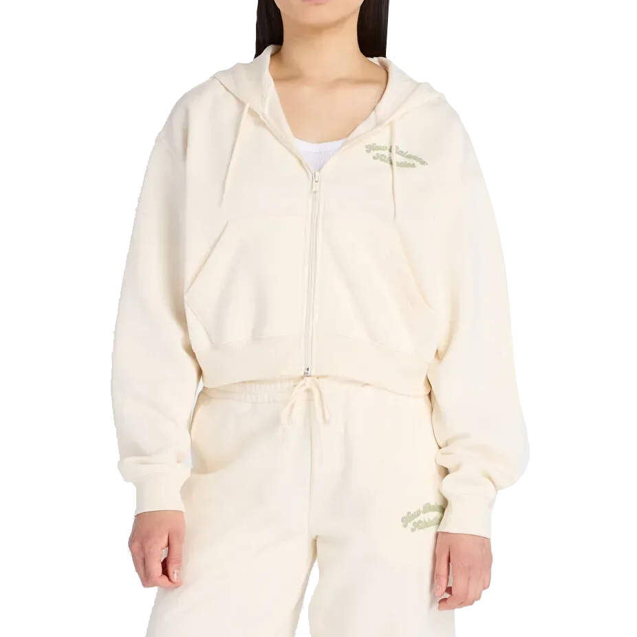 New Balance Oversized Full Zip Hoodie Donna