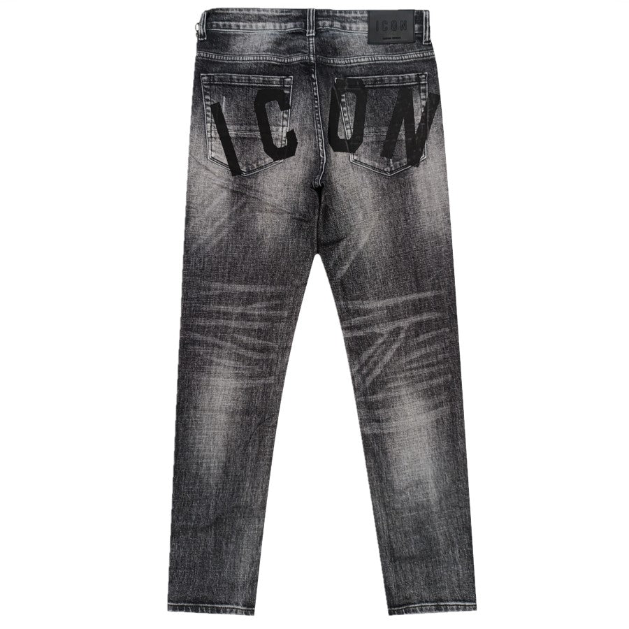 Icon Denim Slim Fit Abrasioni Uomo