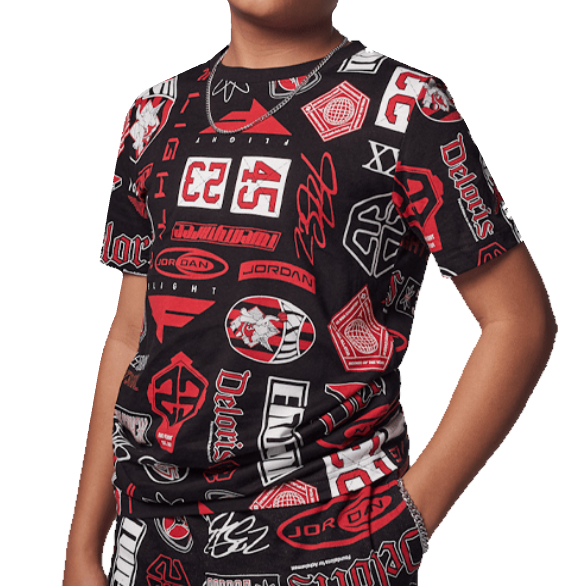 Jordan All Over Print T-Shirt Junior