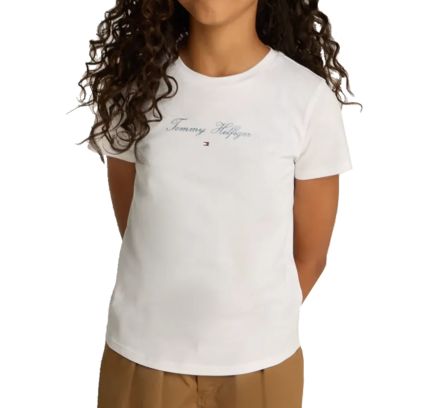 Tommy Jeans Glitter Logo T-Shirt Junior