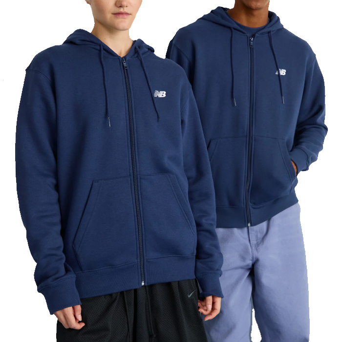 New Balance Essential Logo Full Zip Hoodie Uomo