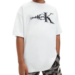 Calvin Klein Jeans T-shirt Boys Natural Dye Monogram White IB0IB01532-YAF