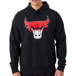 New Era Sweatshirt Hoodie Chicago Bulls NBA Black