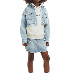 Calvin Klein Jeans Oversized Crop Jacket Junior IG0IG01819-1AA