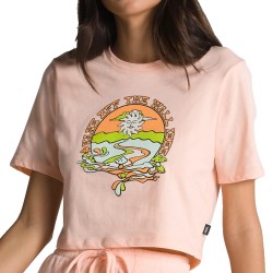 Vans T-shirt Crop Tropical Pink VN0003PPN4N