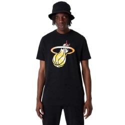 New Era T-shirt Miami Heat NBA Sky Print Black
