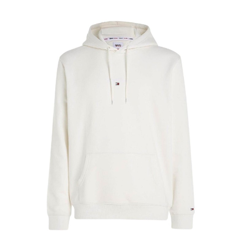 Tommy Hilfiger Jeans Hoodie Tonal Linear White