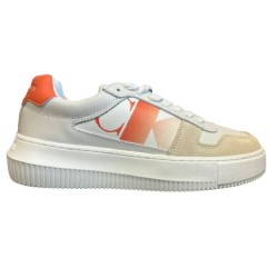 Calvin Klein Jeans Sneakers Chunky Cupsole W White Coral