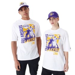 New Era T-shirt LA Lakers NBA Player White