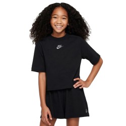 Nike T-shirt Crop Logo Black Junior