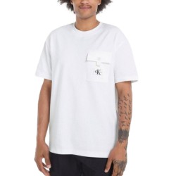 Calvin Klein Jeans T-shirt Texture Pocket White