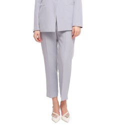 Maryley Pantalone Elegante Dritto Grey