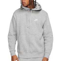 Nike sportswear club fleece zip hoodie grey BV2645-063