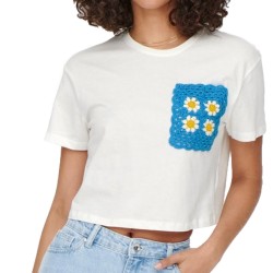 Only Woodstock S/S Cropped Tee jrs 15257452