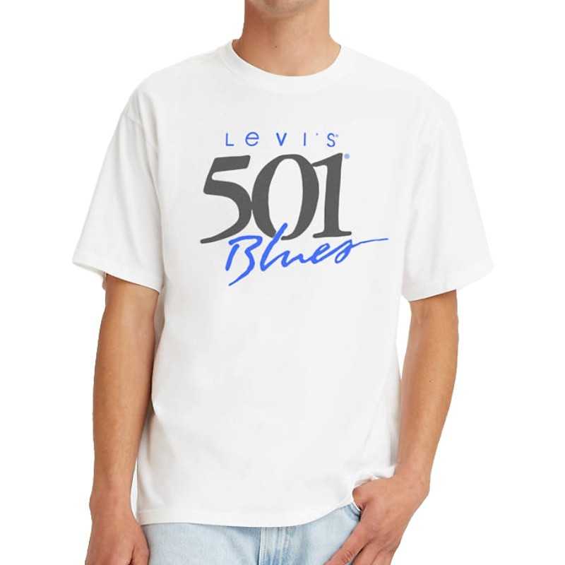 Levi's T-shirt 501 Vintage White 87373-0038
