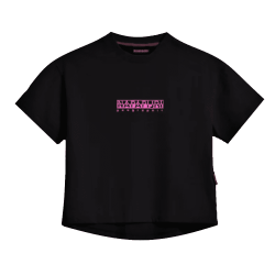 Napapijri KG S-Box Cropped T-Shirt Black Junior NP0AGW60411