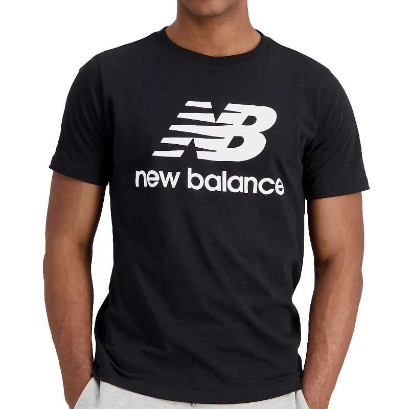New Balance T-Shirt Essentials Stacked Black MT01575