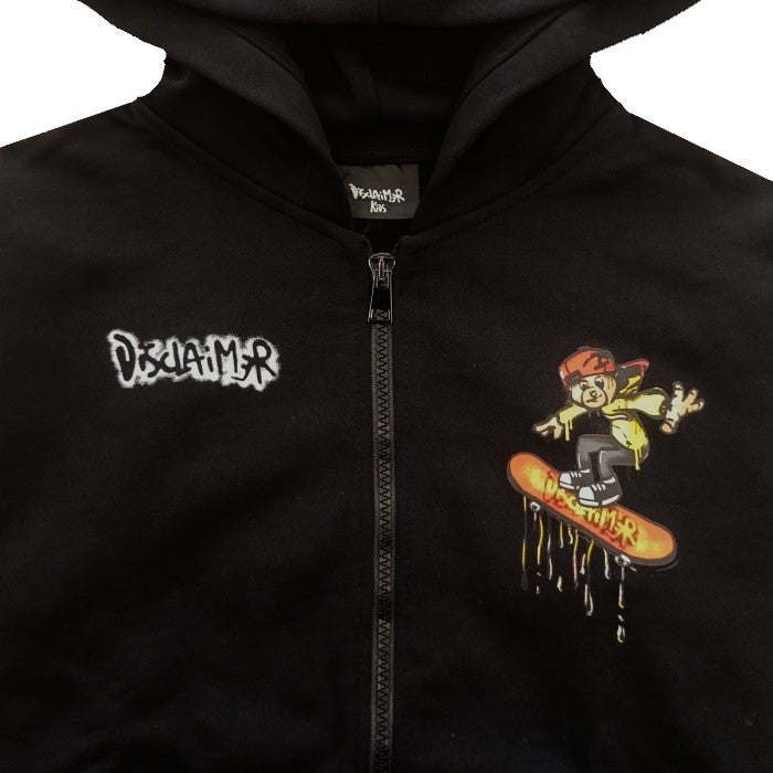 Disclaimer Skate Bear Full Zip Hoodie Junior