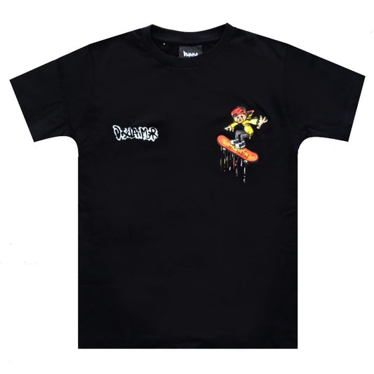 Disclaimer Retro Logo Skate Bear T-Shirt Junior