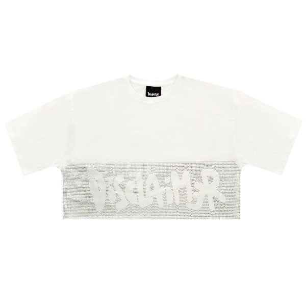 Disclaimer Oversize Glitter T-Shirt Donna