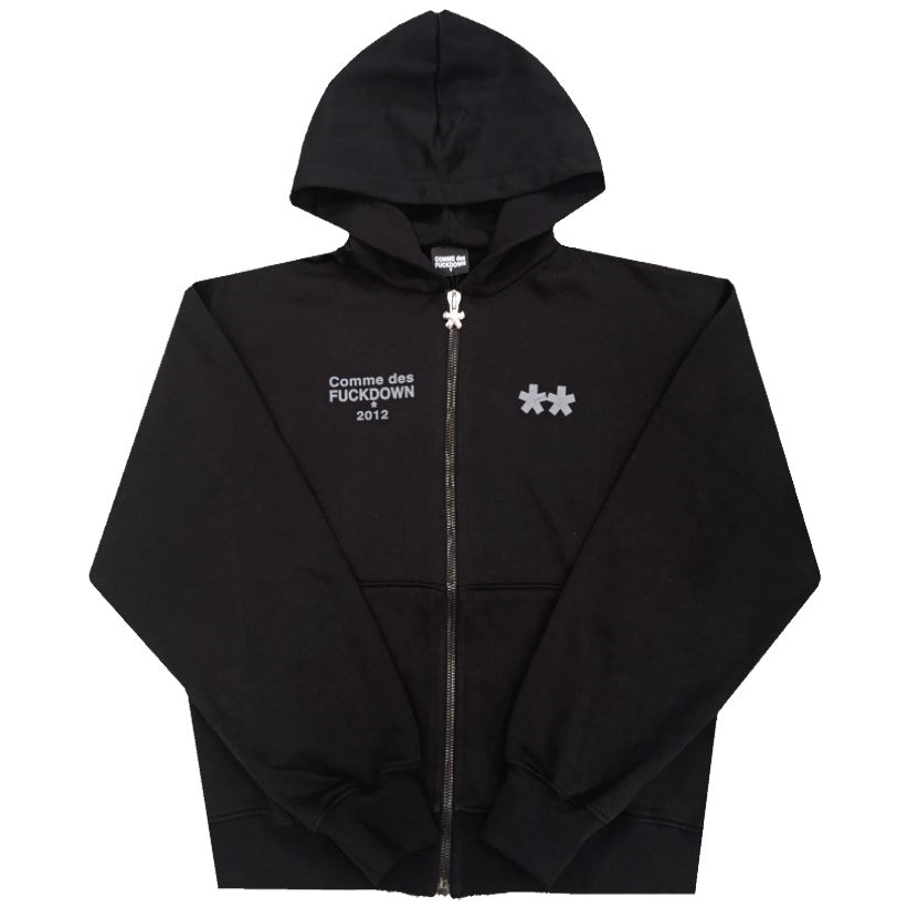 Comme Des Fuckdown Retro Logo Full Zip Hoodie Uomo