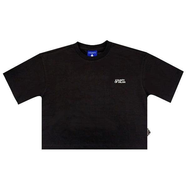 County Of Milan Classic Logo Crop T-Shirt Junior