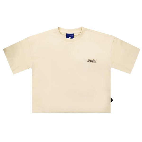 County Of Milan Classic Logo Crop T-Shirt Junior