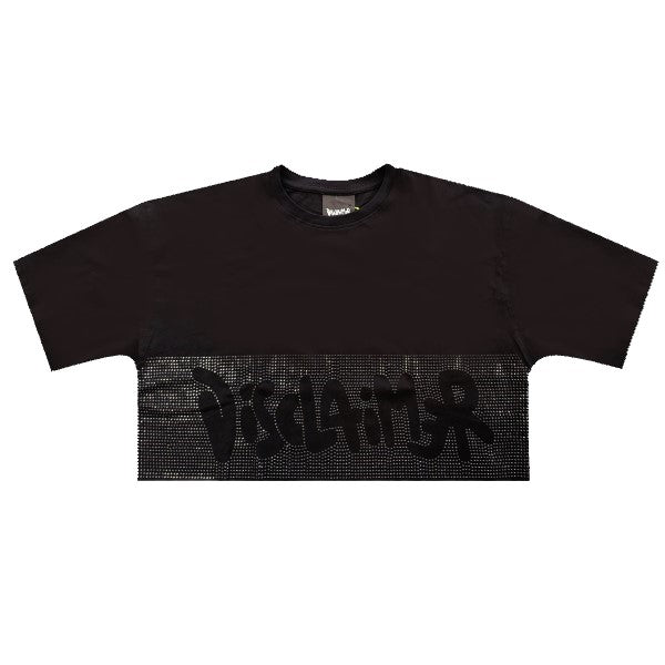 Disclaimer Oversize Glitter T-Shirt Donna