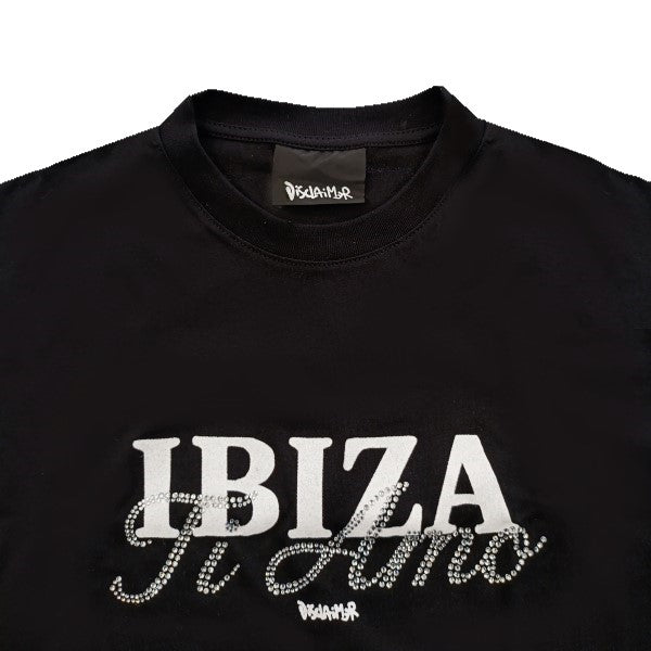 Disclaimer Oversize Glitter Ibiza T-Shirt Donna