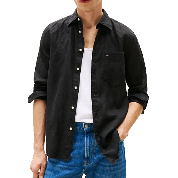 Tommy Jeans Regular Linen Shirt Uomo