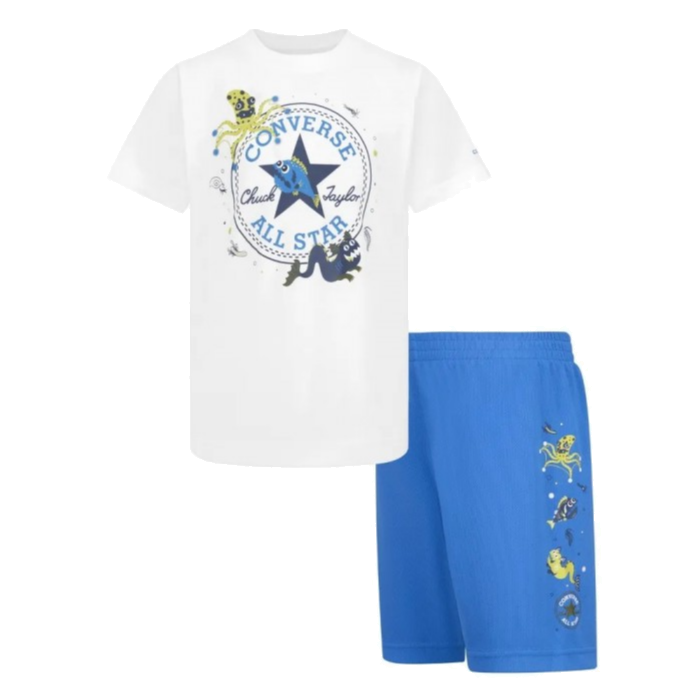 Converse Set 2 Pk T-Shirt Shorts Kids