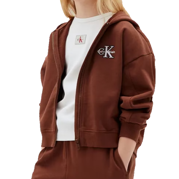 Calvin Klein Jeans Monologo Full Zip Hoodie Junior