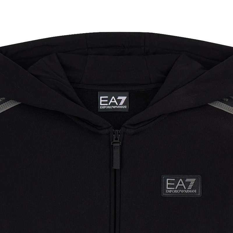 EA7 Logo Series Full Zip Hoodie Junior
