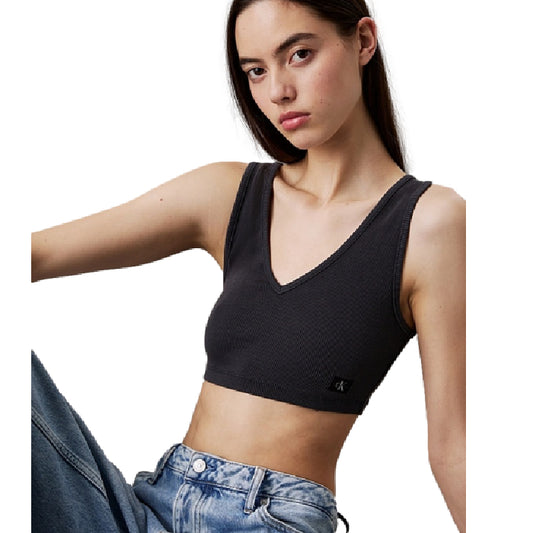 Calvin Klein Top a costine Donna