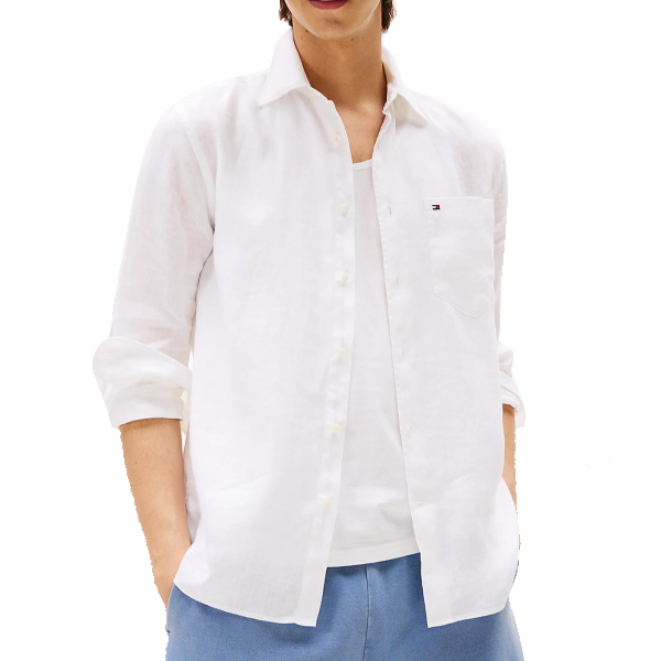 Tommy Jeans Regular Linen Shirt Uomo