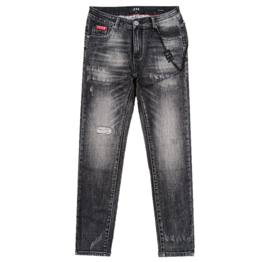 Icon Denim Slim Fit Abrasioni Uomo