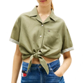 Tommy Jeans Essential Linen Crop T-Shirt Donna
