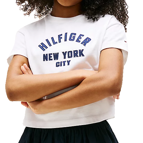 Tommy Jeans Satin Applique T-Shirt Junior
