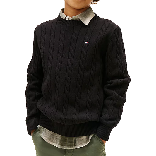 Tommy Jeans Cotton Cable Sweater Junior