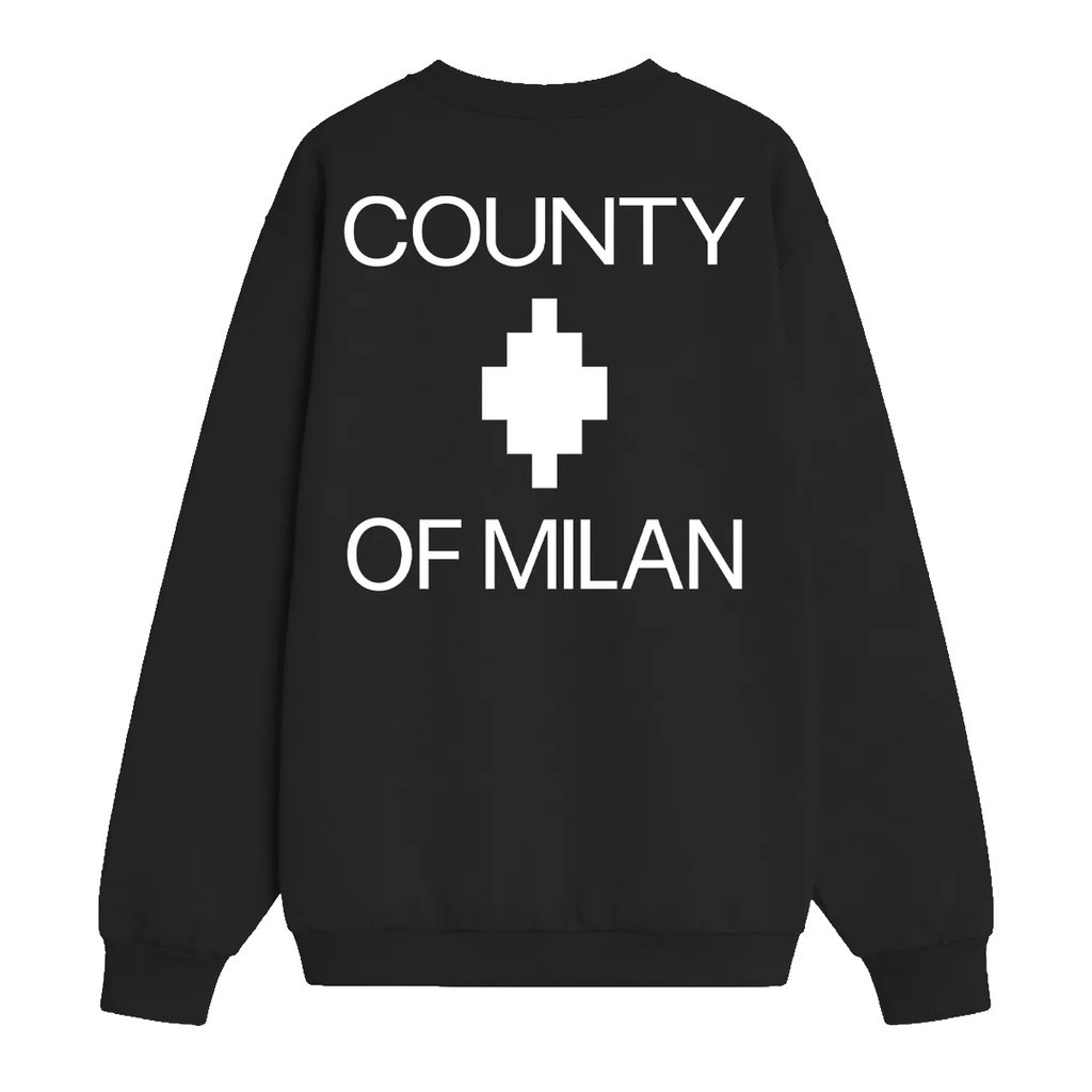 County Of Milan Retro Logo Crew Uomo