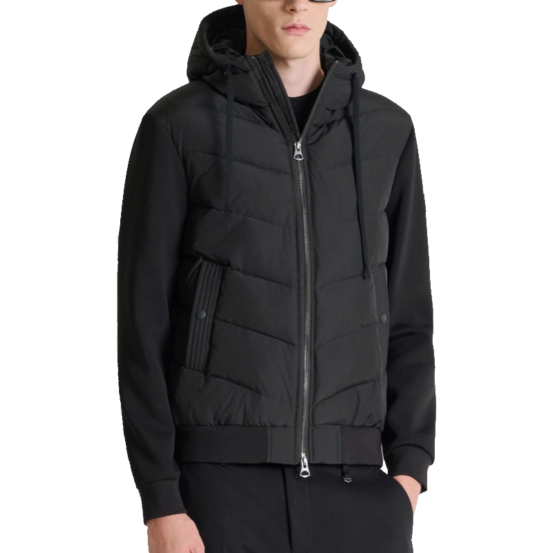 Antony Morato Slim Fit Coat in Padded Hoodie Uomo