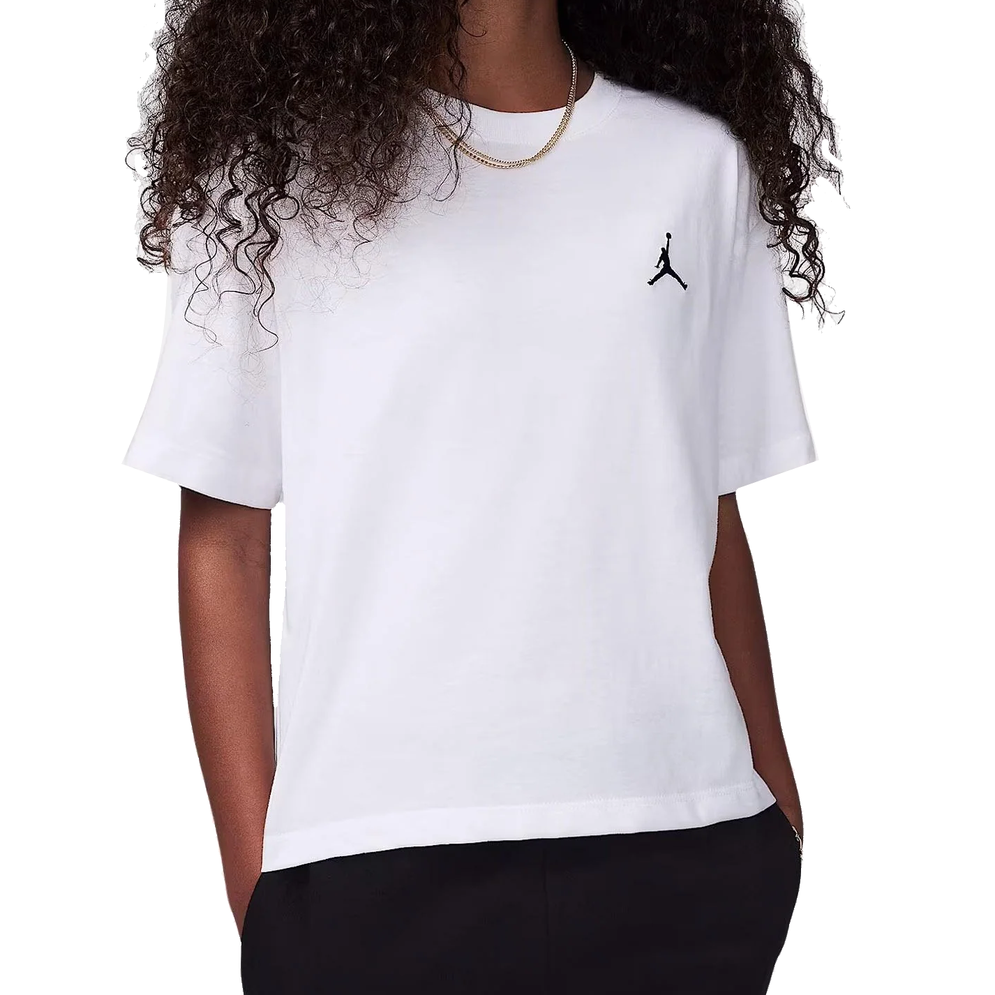 Jordan Essential Logo Crop T-Shirt Junior
