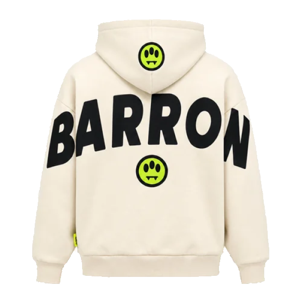 Barrow Retro Logo Full Zip Hoodie Uomo