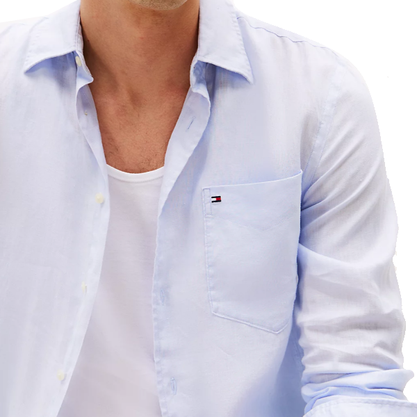 Tommy Jeans Regular Linen Shirt Uomo
