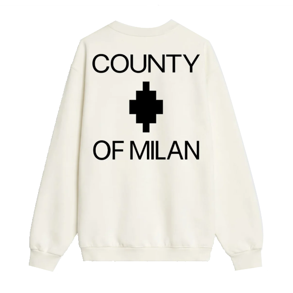 County Of Milan Retro Logo Crew Uomo
