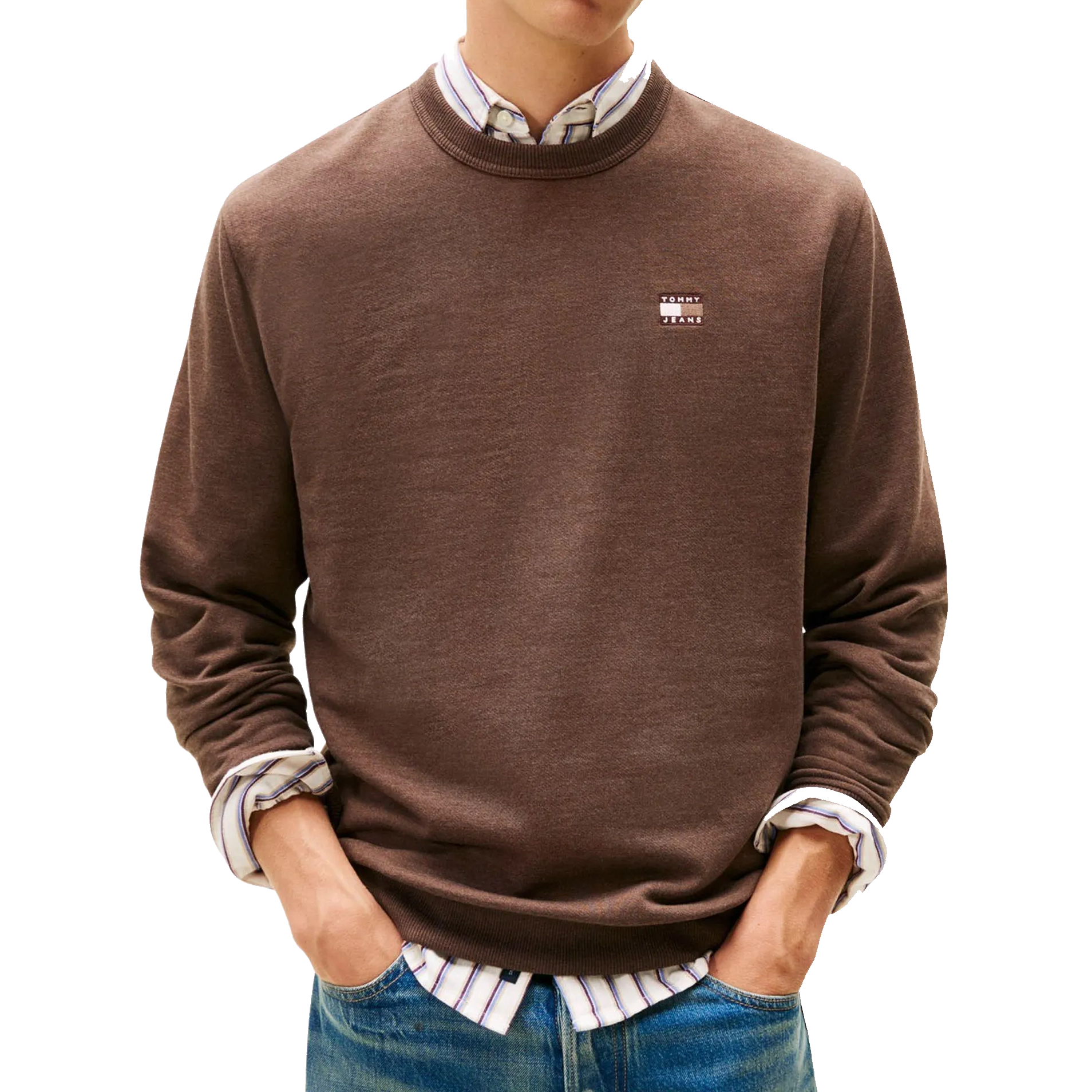 Tommy Jeans Badge Logo Crew Uomo