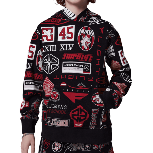 Jordan All Over Print Hoodie Junior